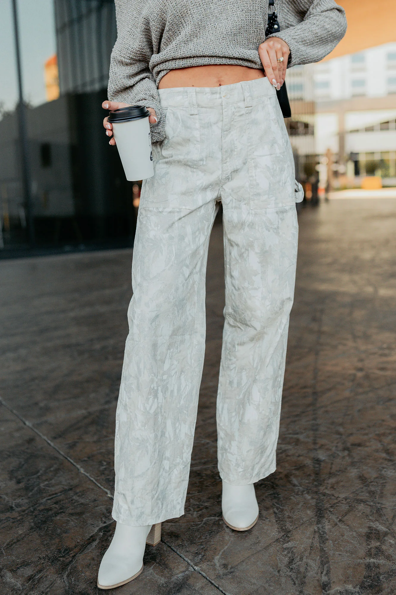 True Authority High Rise Wide Leg Pants (Camo) - Image 13